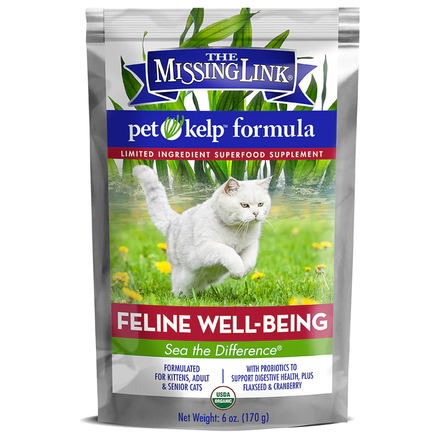 The Missing Link Pet Kelp Organic Limited Ingredient Superfood Supplement For Cats - 6oz.