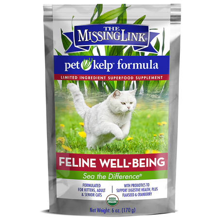 The Missing Link Pet Kelp Organic Limited Ingredient Superfood Supplement For Cats - 6oz.