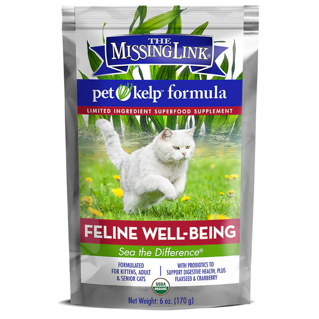 The Missing Link Pet Kelp Organic Limited Ingredient Superfood Supplement For Cats - 6oz.