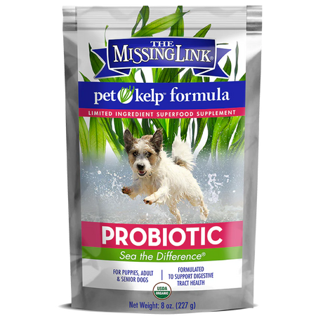 The Missing Link Pet Kelp Probiotic Blend Limited Ingredient Superfood Supplement for Dogs - 8oz.