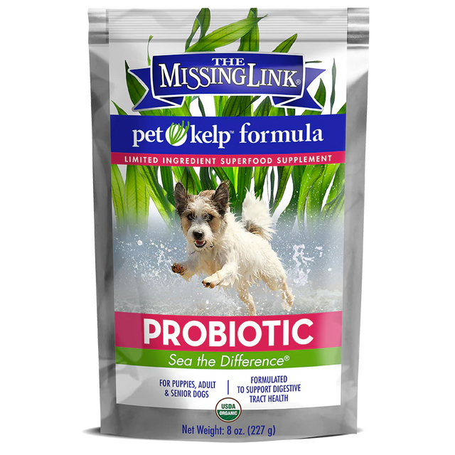 The Missing Link Pet Kelp Probiotic Blend Limited Ingredient Superfood Supplement for Dogs - 8oz.