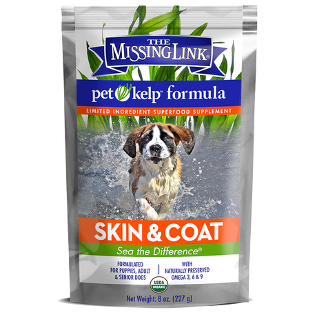 The Missing Link Pet Kelp Skin & Coat Limited Ingredient Superfood Supplement for Dogs - 8oz.