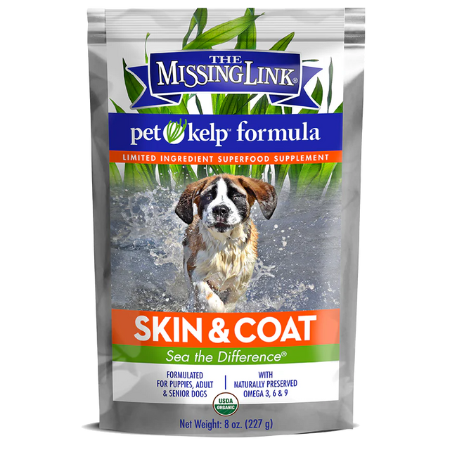 The Missing Link Pet Kelp Skin & Coat Limited Ingredient Superfood Supplement for Dogs - 8oz.