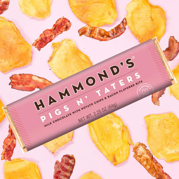 Hammond's Candies Pigs N' Taters Milk Chocolate Bar