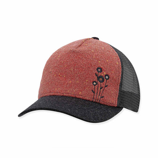 Pistil Flourish Trucker Hat Rhubarb