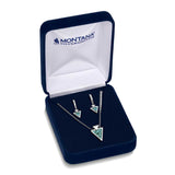 Montana Silversmiths Pointed Path Turquoise Jewelry Set