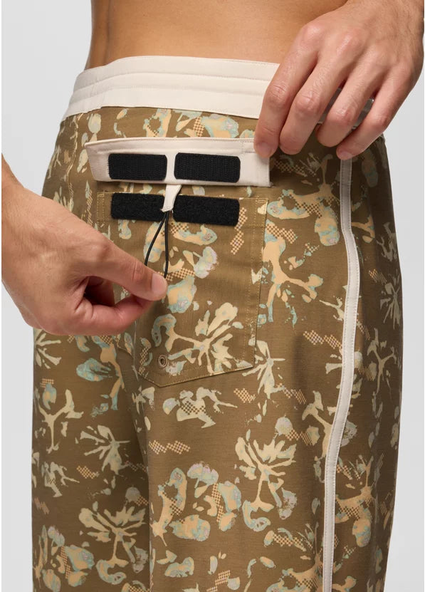 Prana Vintage Boardshort - Retro Olive Digibloom