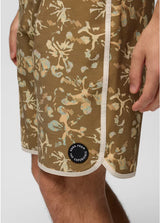 Prana Vintage Boardshort - Retro Olive Digibloom