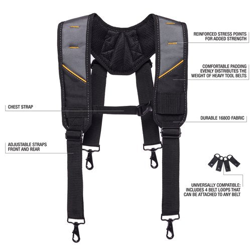 ToughBuilt Pro Padded Suspenders