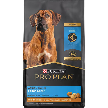 Purina Pro Plan Adult Large Breed Shredded Blend Chicken & Rice Formula Dry Dog Food - 34lb