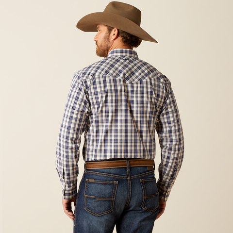 Ariat Pro Series Caine Classic Fit Shirt - Navy