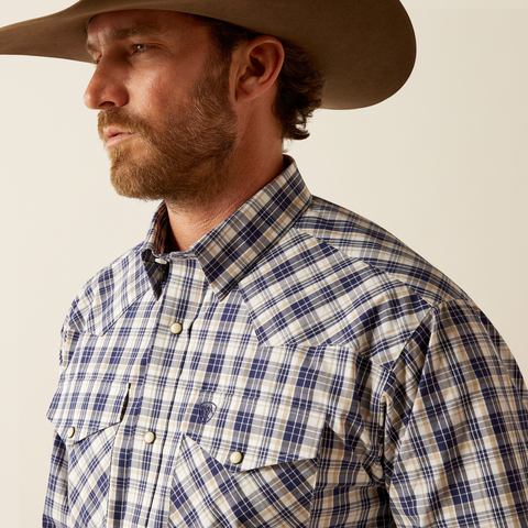 Ariat Pro Series Caine Classic Fit Shirt - Navy