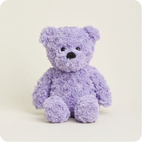 Warmies Purple Curly Bear