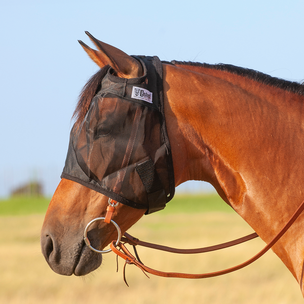 Cashel Quiet Ride Fly Mask Standard - Black / Standard / Black