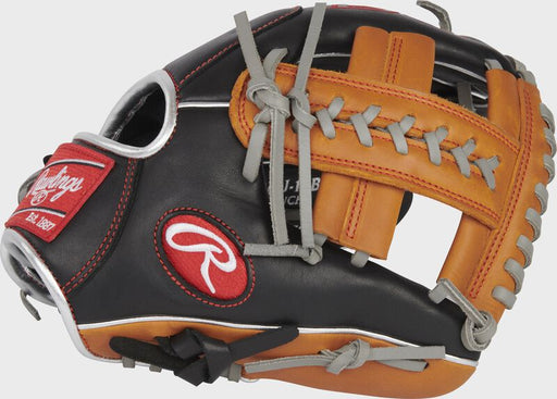 RAWLINGS R9 Series ContoUR 11in Baseball Infield Glove RH Black tan