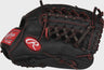 RAWLINGS R9 Series 11.5in Pro Taper Youth Infield/Pitcher Glove RH Black red