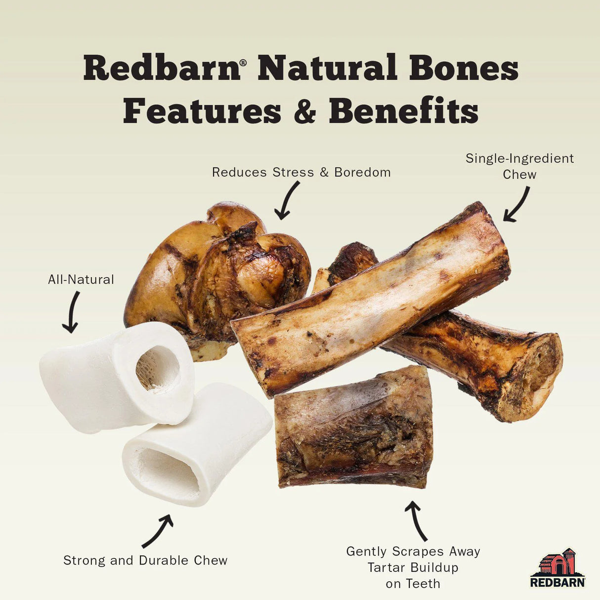 Redbarn Pet Products Meaty Bone Dog Treat - Large