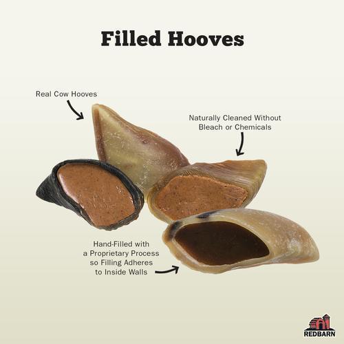 Red Barn Filled Hoof Dog Treat, Peanut Butter Flavor