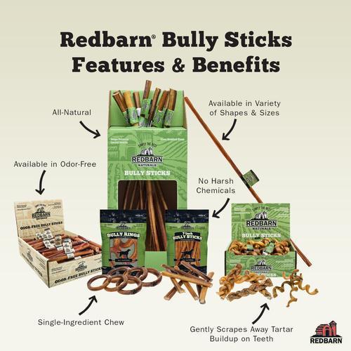 Redbarn Pet Products Bully Spring Dog Treat - 6in