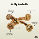 Redbarn Pet Products Bully Barbells Dog Treat - Mini