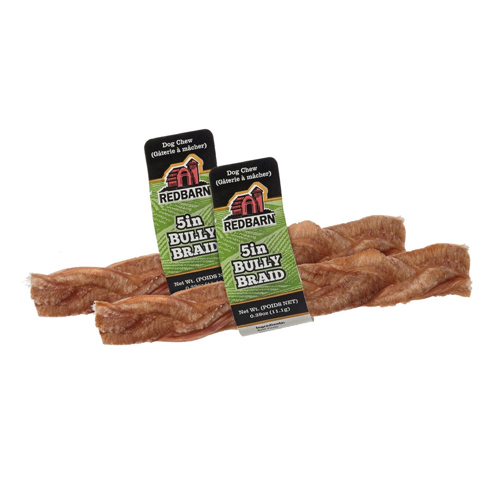 Redbarn Pet Products Braided Bully Stick 5in - Single