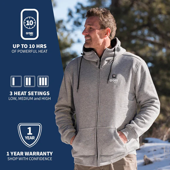 Gobi Heat Men's Ridge Heated Hoodie (3-Zones)