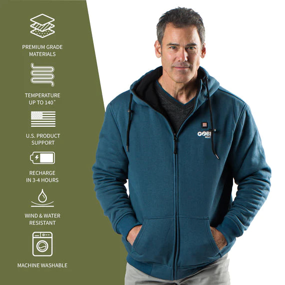 Gobi Heat Men's Ridge Heated Hoodie (3-Zones)