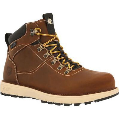 Rocky Shoes Men's Legacy 32 Composite Toe Waterproof Work Boot Brown