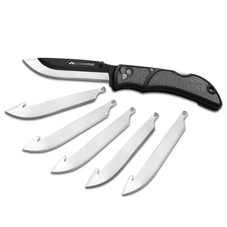 Outdoor Edge Razor Lite EDC 3.5IN Rplaceable Blade Folding Knife Gry