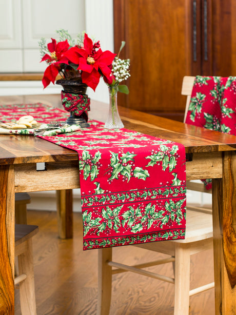 April Cornell Holly Runner Red