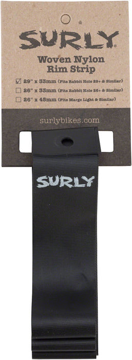 Surly Nylon Rim Strip For 29 Rabbit Hole Rim Black