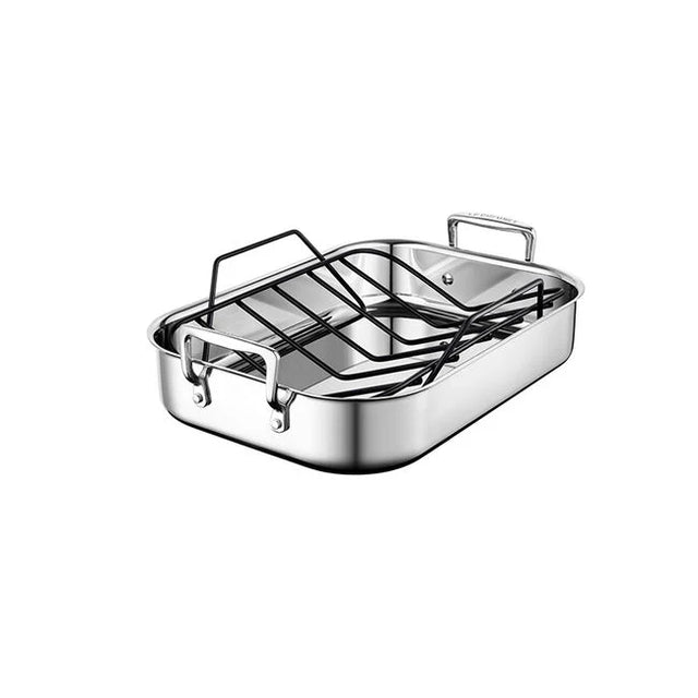 Le Creuset Stainless Steel Roasting Pan With Non-stick Rack Stainless Steel