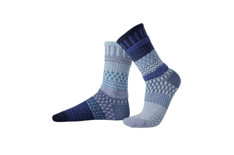 Solmate Horizon Crew Sock Blue/Denim/Stone Blue/Sky Blue/Ice Blue