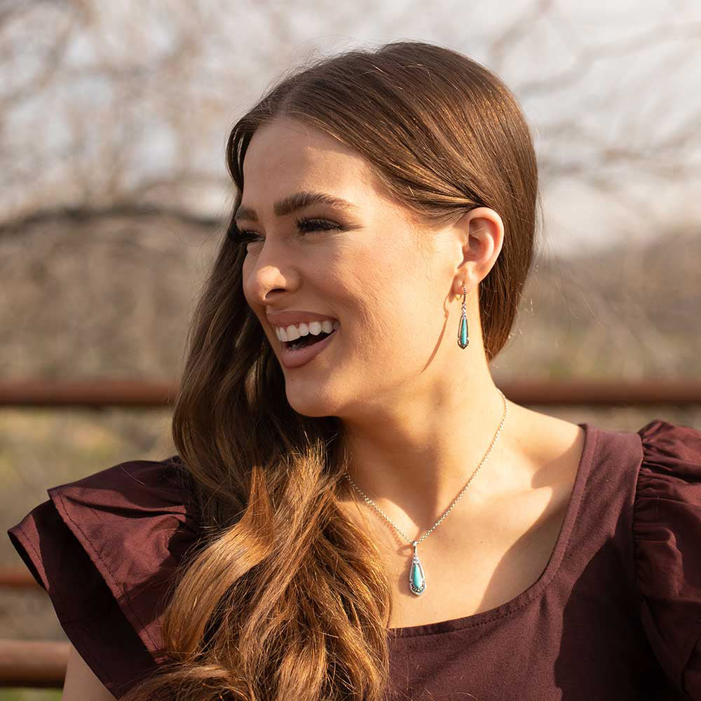 Montana Silversmiths Radiant Stream Turquoise Necklace