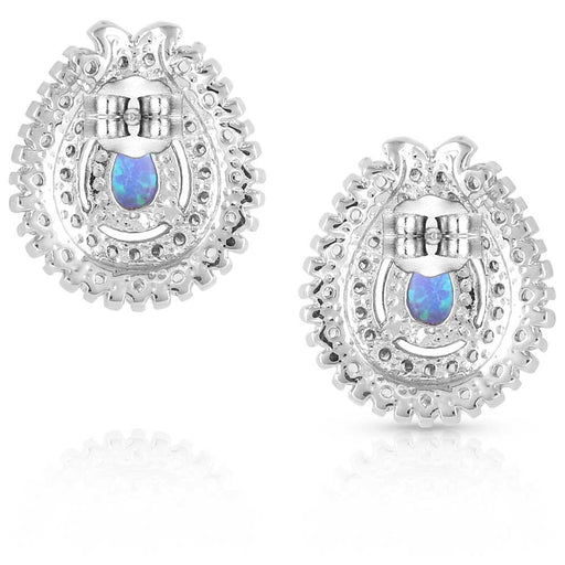 Montana Silversmiths Radiating Crystals Opal Earrings
