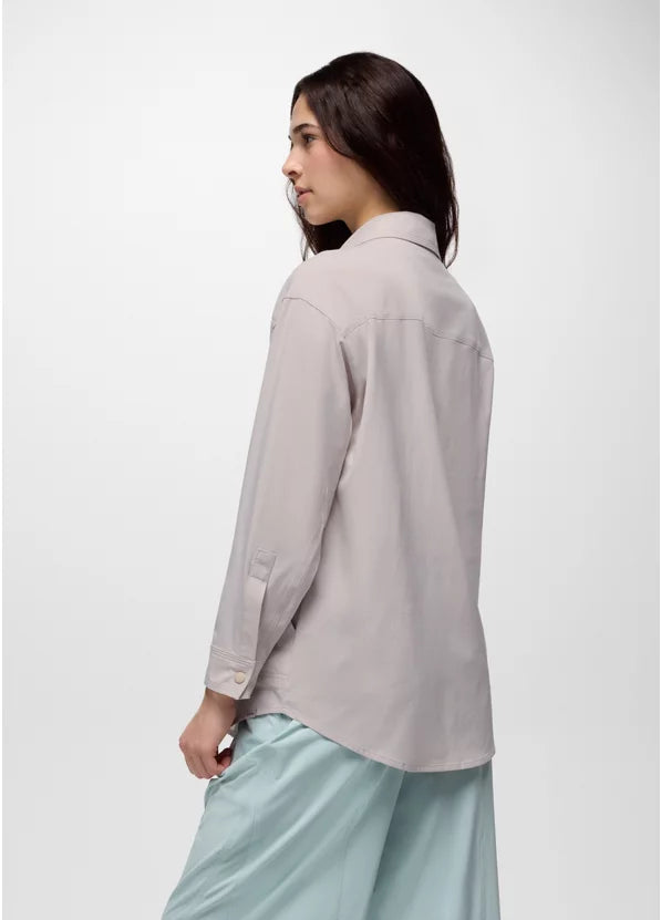 Prana Railay Oversized Button Down - Almond