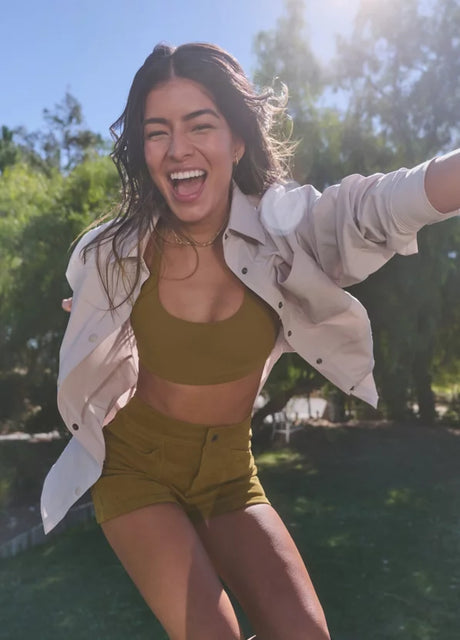 Prana Railay Oversized Button Down - Almond