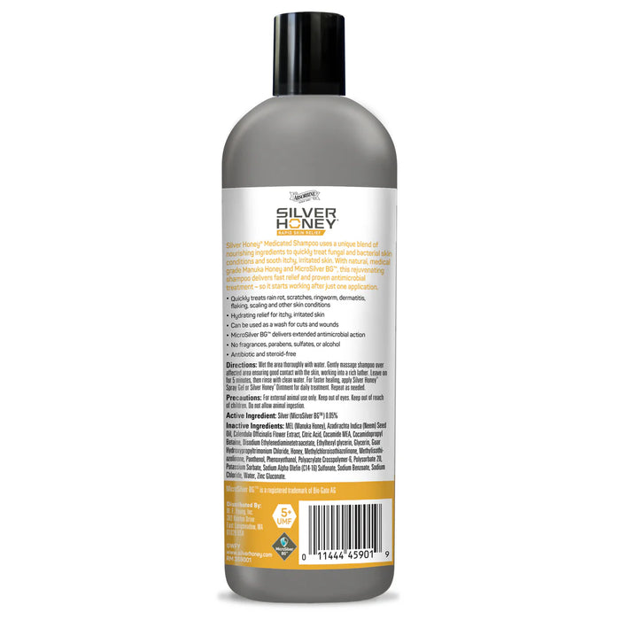 Silver Honey Rapid Skin Relief Medicated Shampoo - 16oz