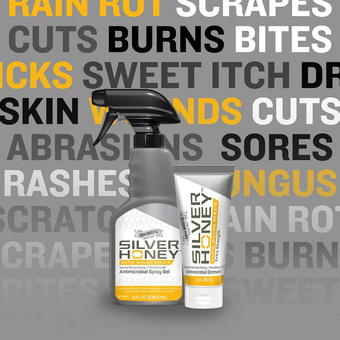 Silver Honey Rapid Wound Repair Spray Gel - 8oz