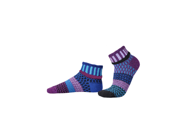 Solmate Raspberry Quarter Sock Turquoise/Purple/Black/Lilac/Royal Blue