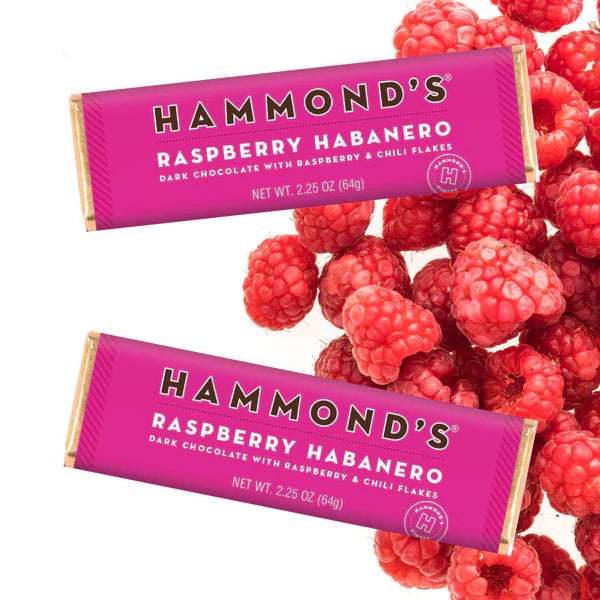 Hammond's Candies Raspberry Habanero Dark Chocolate Bar