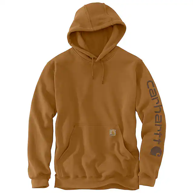 Re-Engineered Relaxed Fit Midweight Garment Dyed French Terry Graphic Sweatshirt - Carhartt Brown