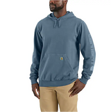 Carhartt Re-Engineered Relaxed Fit Midweight Garment Dyed French Terry Graphic Sweatshirt - Thundercloud