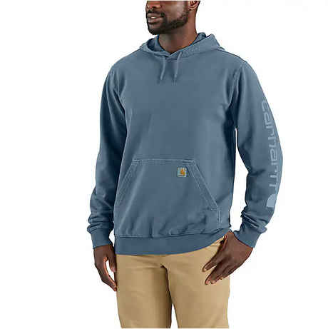 Carhartt Re-Engineered Relaxed Fit Midweight Garment Dyed French Terry Graphic Sweatshirt - Thundercloud