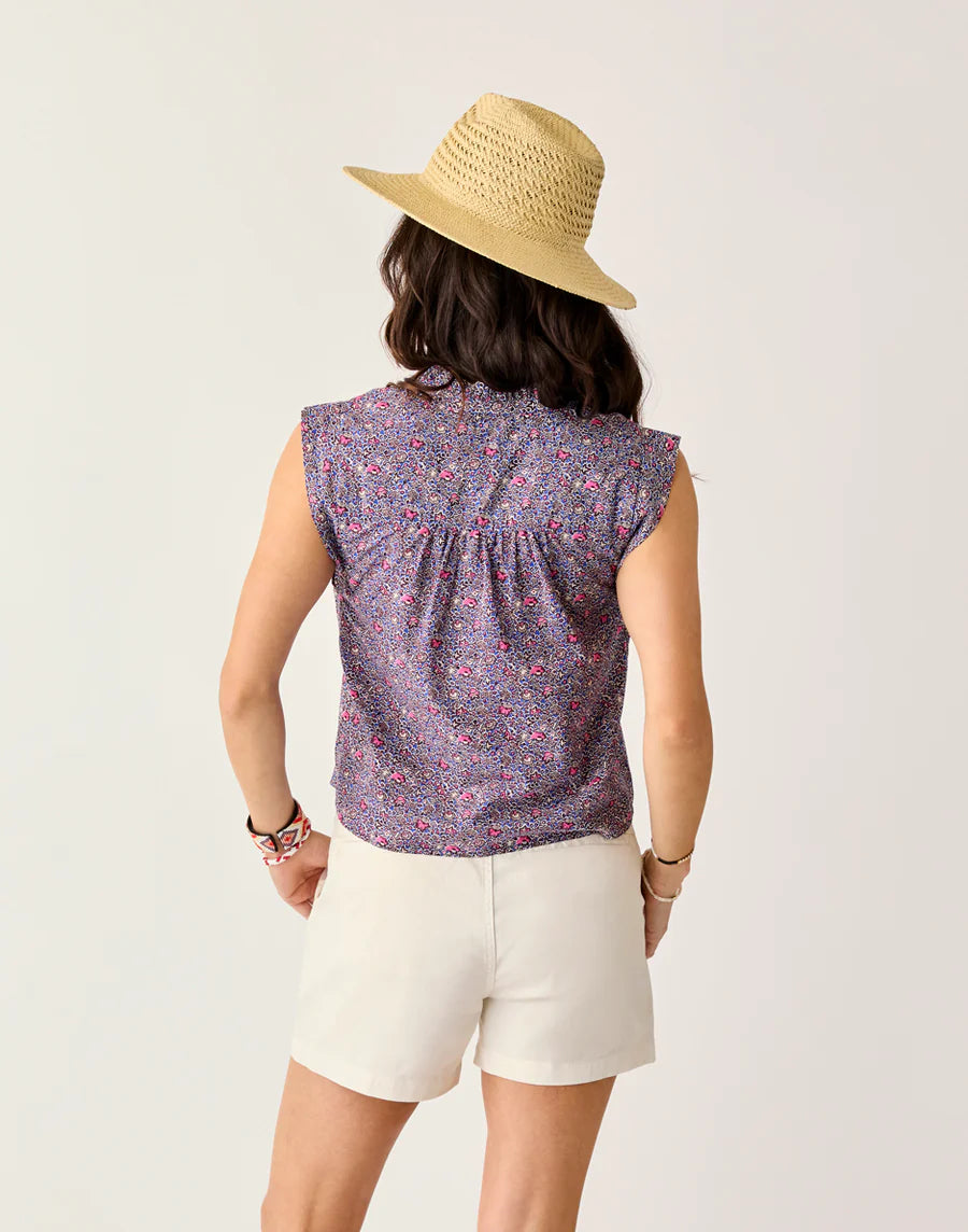 Carve Designs Reagan Top - Pink Garden