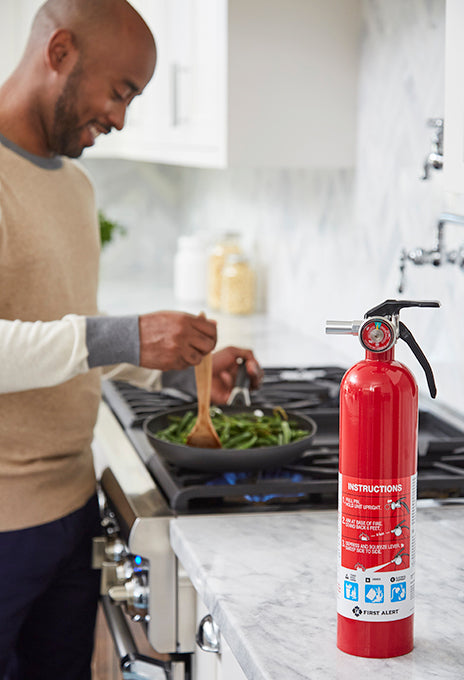 First Alert Rechargeable Home Fire Extinguisher 1-A:10-B:C