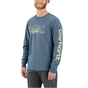 Carhartt Relaxed Fit Heavyweight Long-Sleeve Mountain Graphic T-Shirt - Thundercloud