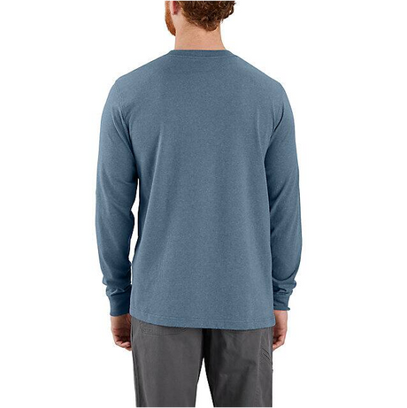 Carhartt Relaxed Fit Heavyweight Long-Sleeve Mountain Graphic T-Shirt - Thundercloud