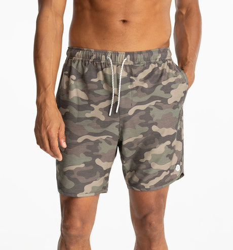 Free Fly Apparel Men's Reverb Short - Woodland Camo Print Woodland Camo Print