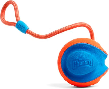 Chuckit! Rope Fetch Dog Toy 22-1/2 in. - Orange / Blue